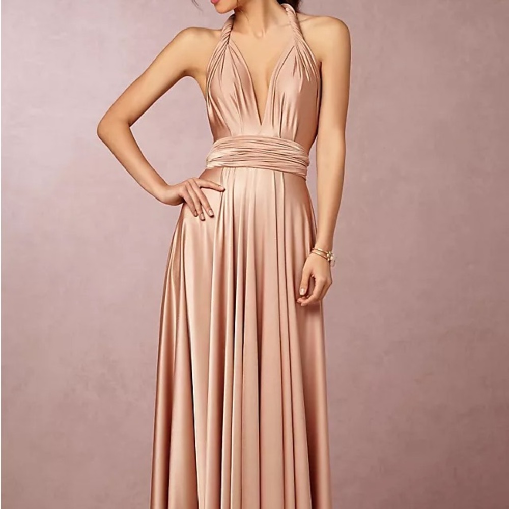 BHLDN - TwoBirds Ginger Convertible Maxi Dress (Rose)